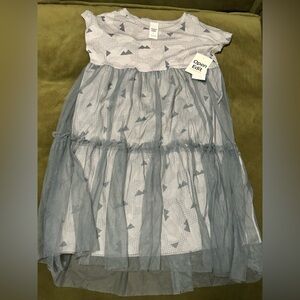 NEW Open Edit Tiered Mesh Overlay Dress